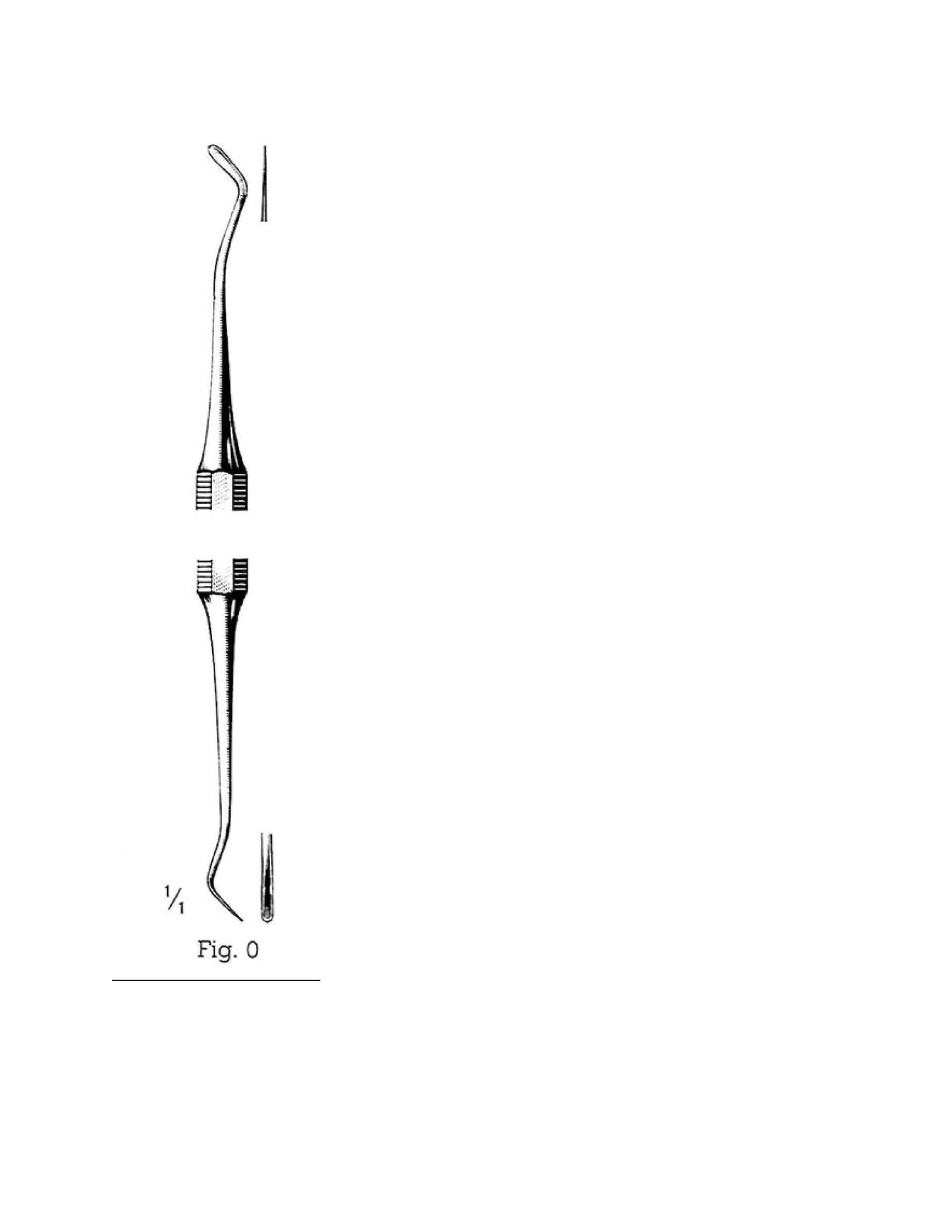 ASA WHITE FILLING INSTRUMENTS, DOUBLE ENDED, FIG. 0
