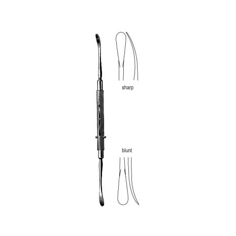 ASA FREER ELEVATOR, 18CM, 4.5MM, ROUND HANDLE, DOUBLE ENDED