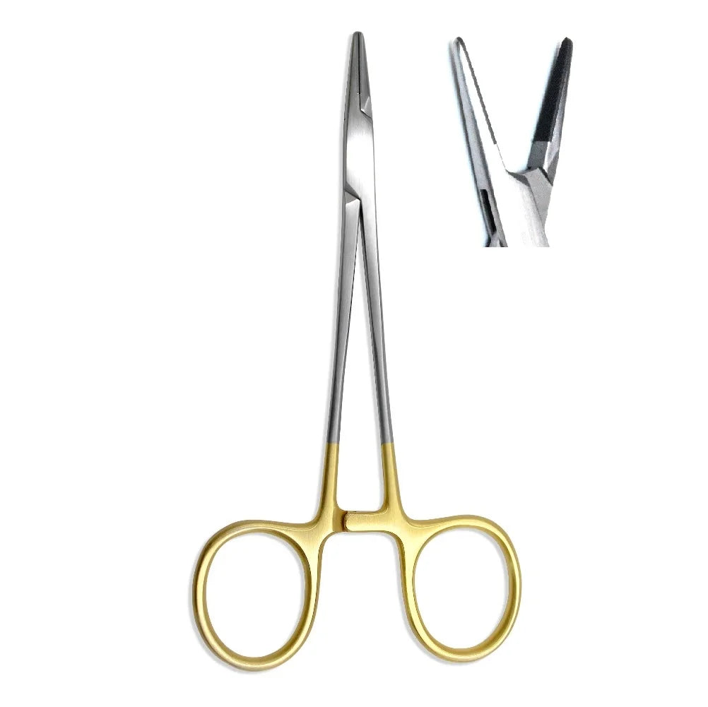 ASA HALSEY NEEDLE HOLDER, SMOOTH JAWS, 13CM, TC