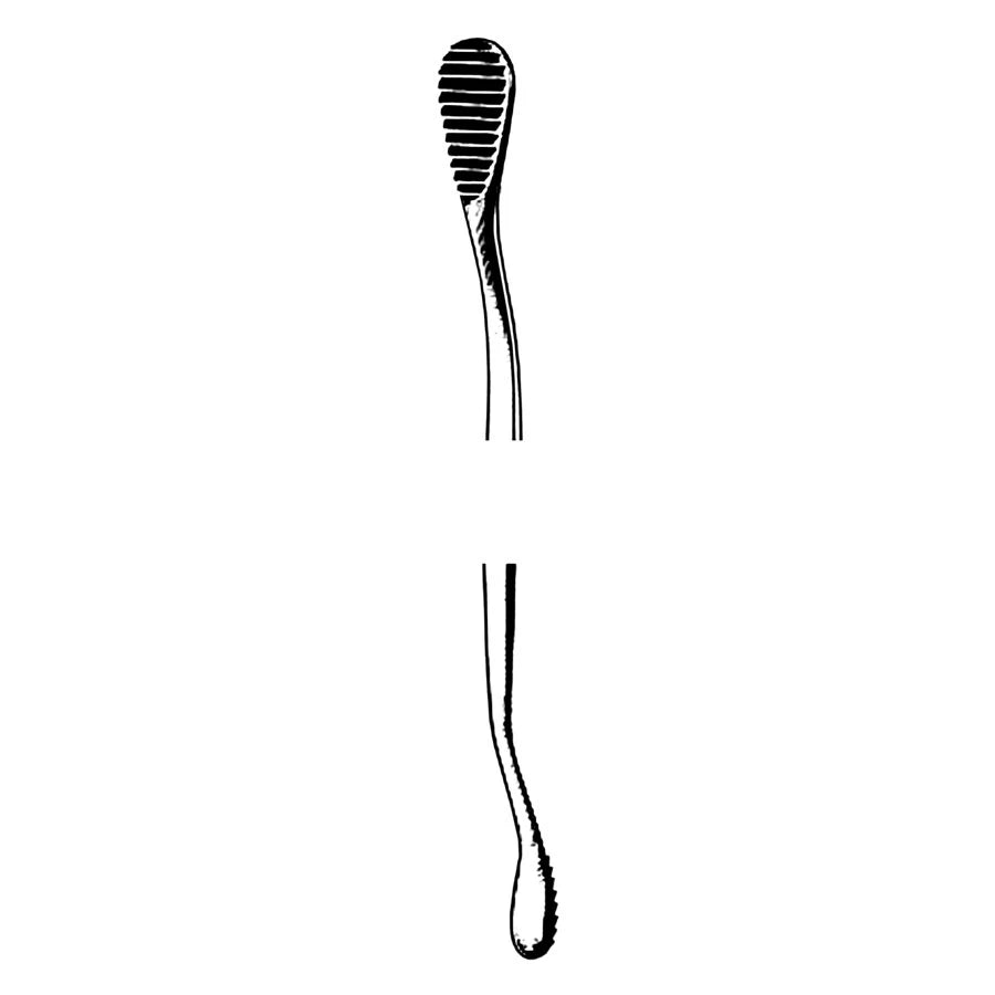 ASA MILLER COLBURN BONE FILE, ROUND KNURLING HANDLE, FIG. 04