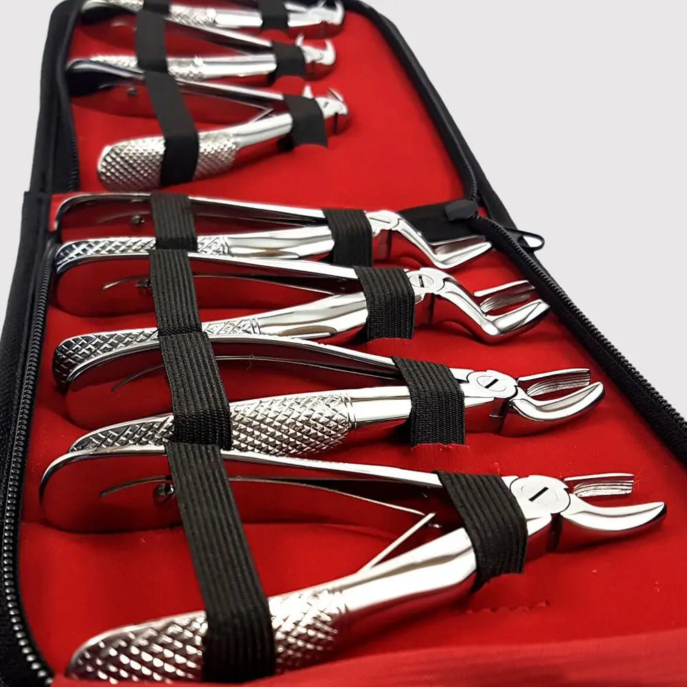 ASA WISDOM TOOTH EXTRACTING FORCEPS, SET OF 7PCS (CHILDREN)