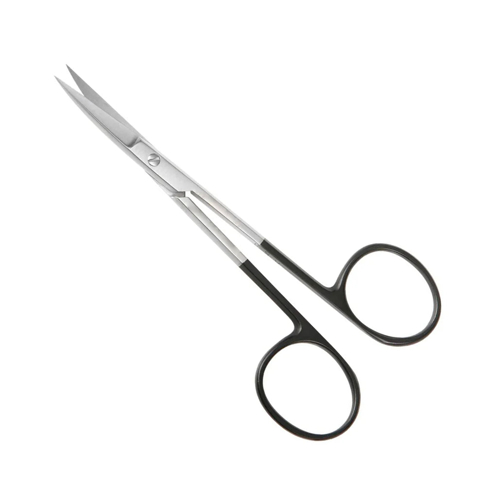 ASA IRIS SCISSORS, SUPER-CUT, 11.4CM/4.5INCHES, CVD, ONE BLADE SERRATED