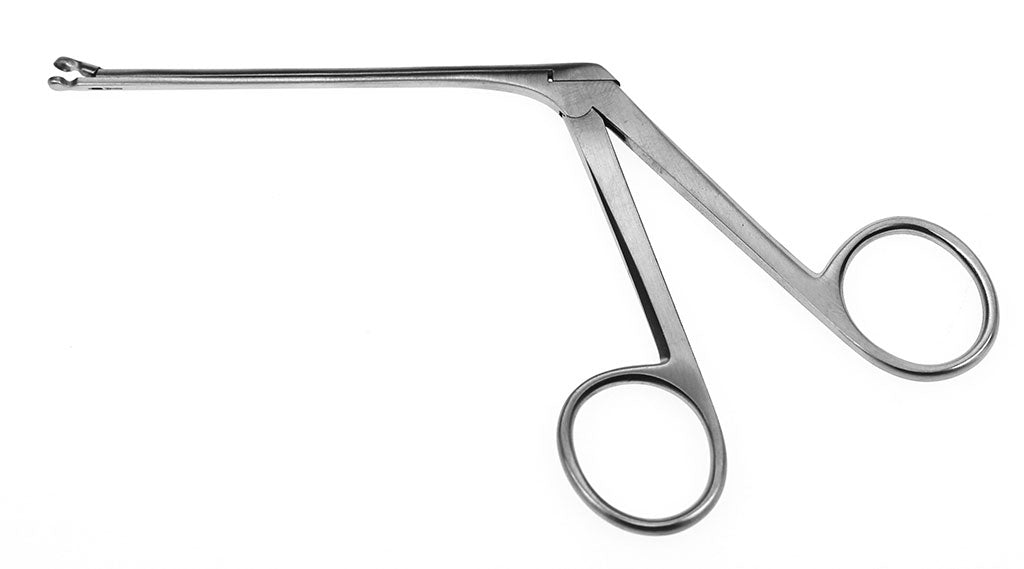 ASA MICRO ALIGATOR FORCEPS, CUPPED JAWS, 0.8MM OVAL CUP, 8.9CM SHAFT