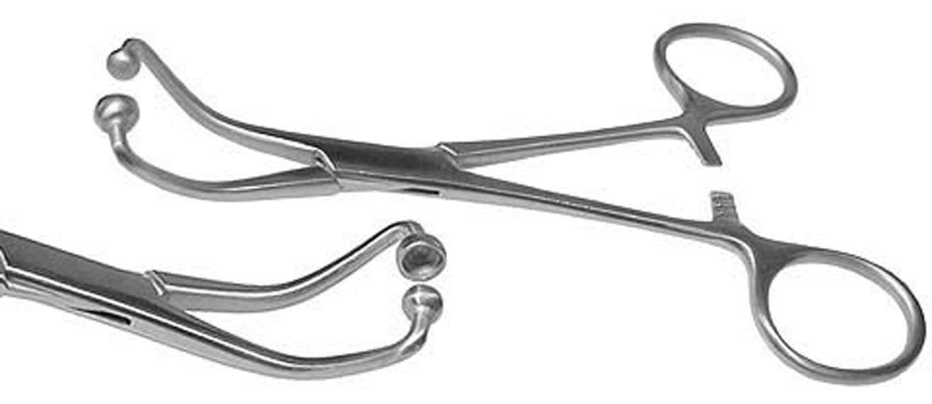ASA BALL N SOCKET TOWEL FORCEPS, 5.5INCHES