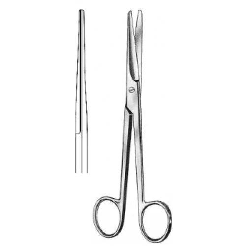 ASA MAYO SCISSORS, 6.75INCHES, STR