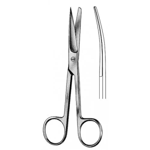 ASA OPERATING SCISSORS, SH/BL, 8NCHES, CVD
