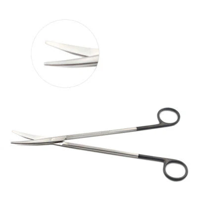 ASA METZENBAUM SCISSORS, SUPER-CUT, 15CM/6INCHES, CVD, ONE BLADE SERRATED
