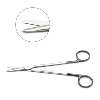 ASA METZENBAUM SCISSORS, SUPER-CUT, 15CM/6INCHES, STR, ONE BLADE SERRATED