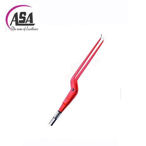 BAYONET ANGLED DOWN ,SILVER GLIDE NON STICK BIPOLAR FORCEPS