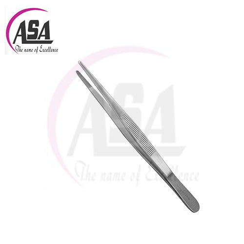 ASA-DRESSING FORCEPS SERRATED 15CM/6 INCHES