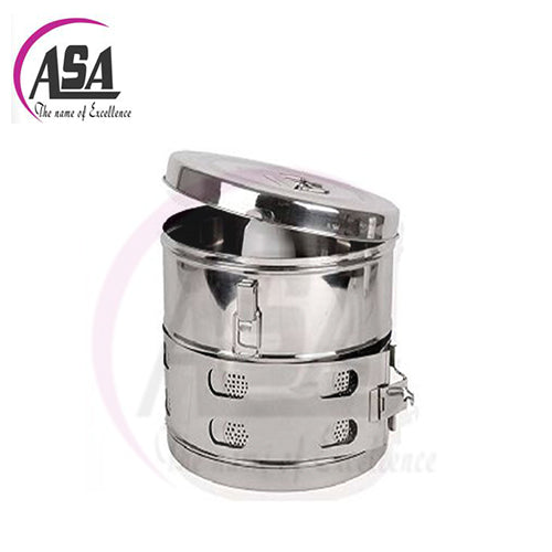 ASA-HOSPITAL-DRESSING DRUM 6x6 INCHES