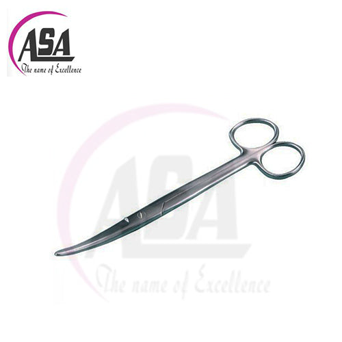 ASA-MAYO SCISSOR CURVED 19CM/7.5 INCHES